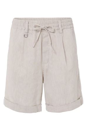 Bermuda in Lino Stretch Beige PAOLO PECORA | D01200451342